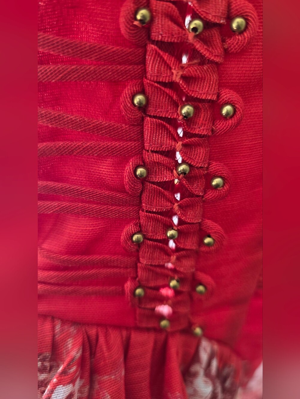 Zimmermann Red Corset Mini Dress | NWOT | Pristine | US 4 - Picture 8 of 9